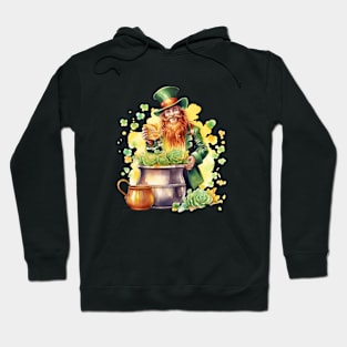 Watercolor Leprechaun Hoodie